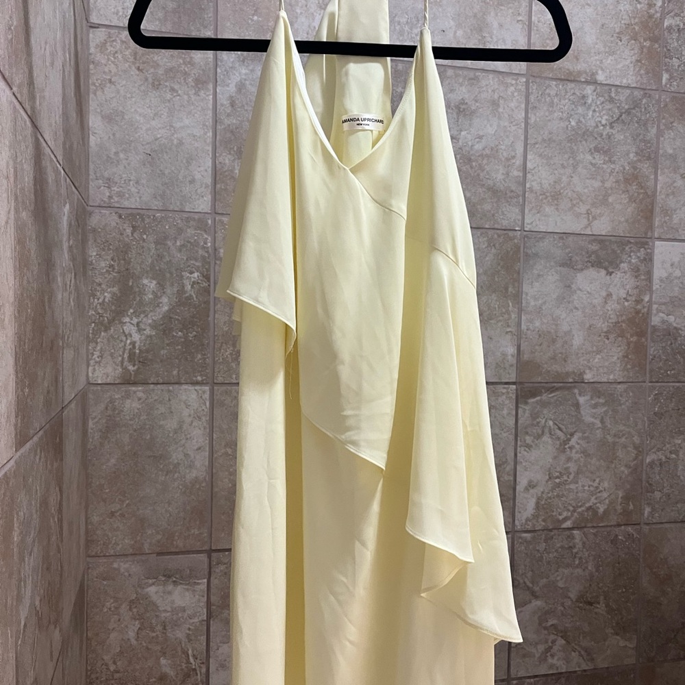 Amanda Uprichard Yellow Sleeveless Dress